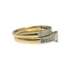 Diamond 0.50ct Duo Ring in 10K Yellow and White Gold