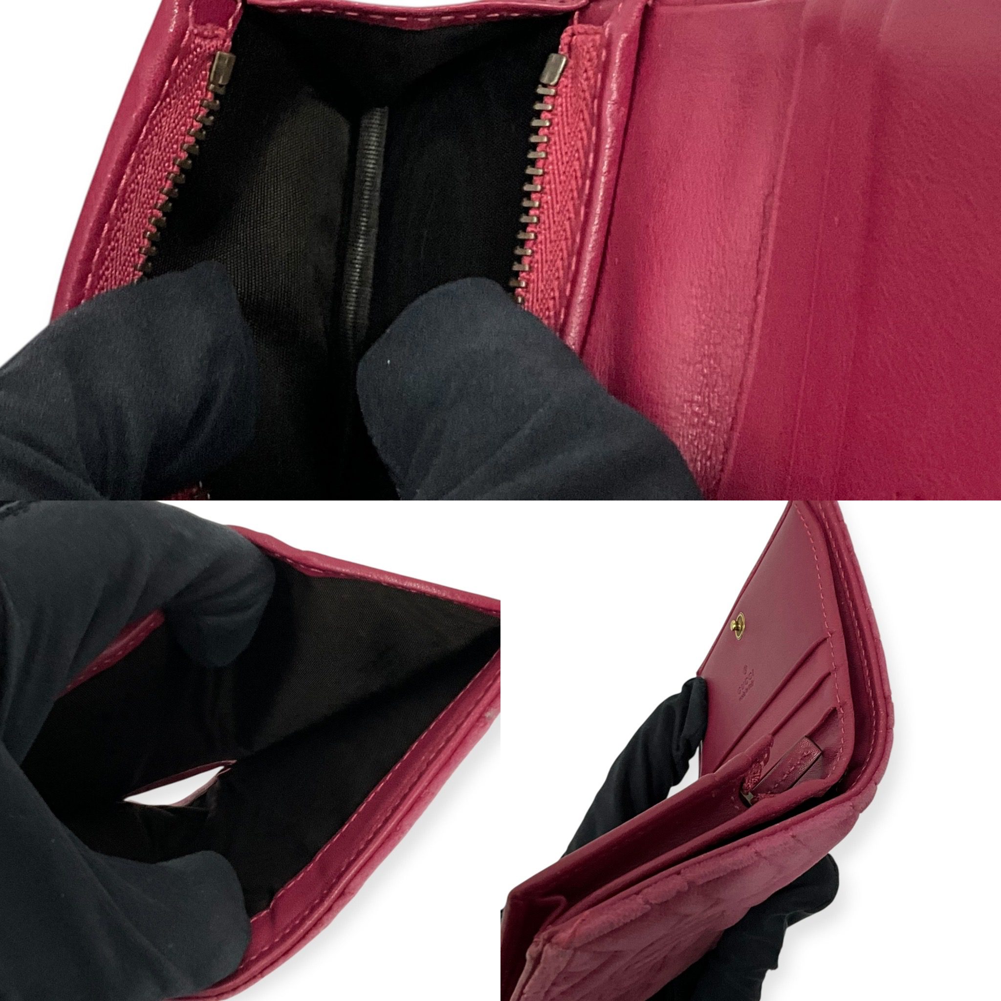 446EE24B-031E-40E6-A212-D5BEF663108C Gucci GG Marmont Love Velvet Card Case Wallet