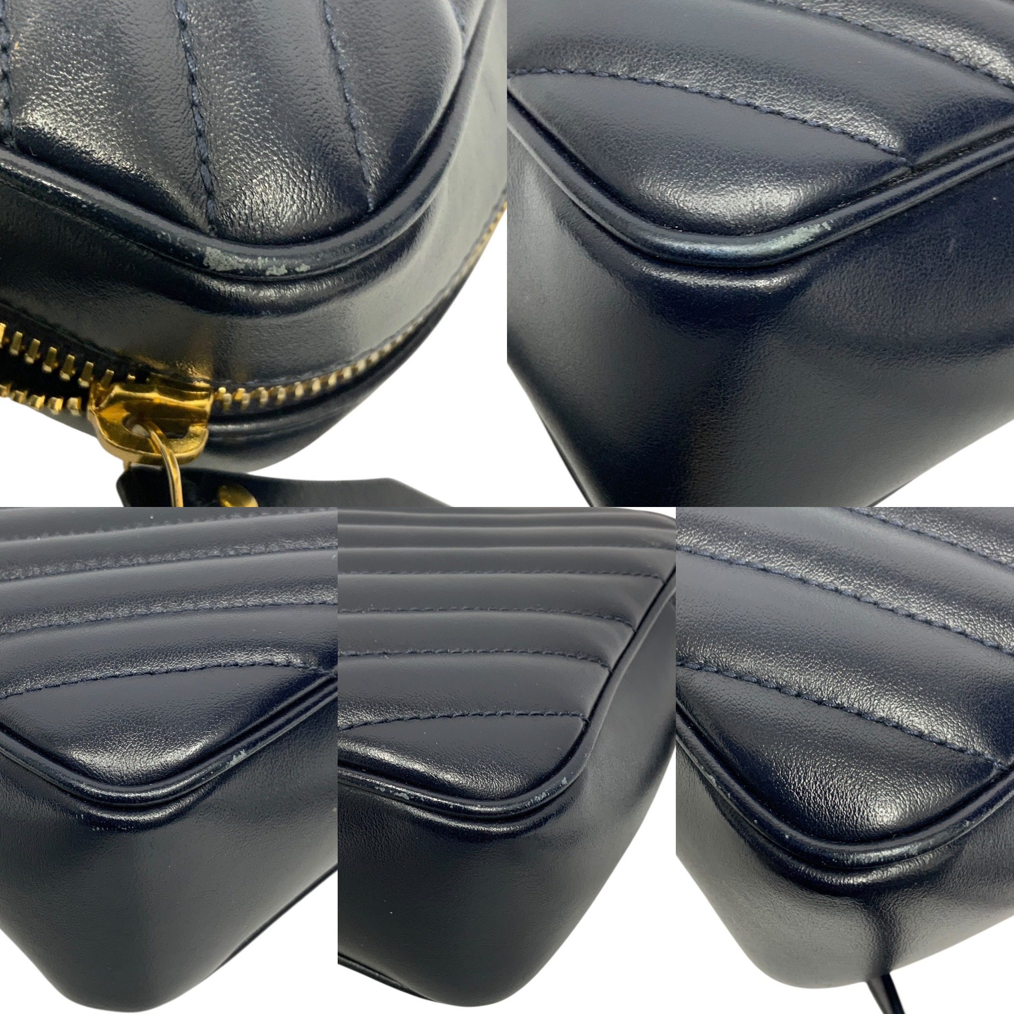 8B64127E-706A-499B-8639-E755487CC51C Saint Laurent Navy Lou Camera Bag