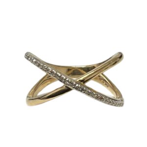 Shop 22 Diamond 0.10ct Ring In 10K Yellow Gold