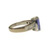 Tanzanite and Diamon 0.30ct Ring in 18K White Gold