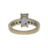 Tanzanite and Diamon 0.30ct Ring in 18K White Gold