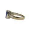 Tanzanite and Diamon 0.30ct Ring in 18K White Gold