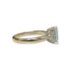 Aquamarine and Diamond 0.12ct Ring in 18K White Gold