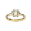 Aquamarine and Diamond 0.12ct Ring in 18K White Gold