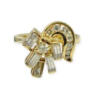 Diamond 0.82ct Ring in 18K Yellow Gold