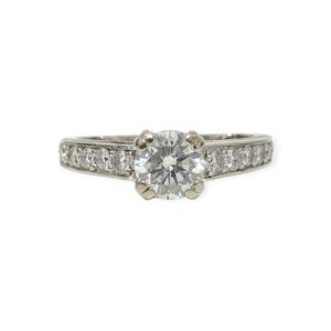 Diamond 0.87ct Ring in 18K White Gold