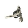 Quartz and Diamond 0.15ct Ring in 14K White Gold
