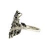 Quartz and Diamond 0.15ct Ring in 14K White Gold