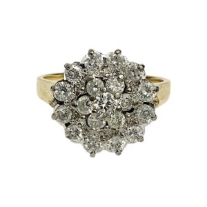 Diamond 1.00ct Ring in 18K Yellow  and White Gold