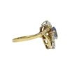 Sapphire and Diamond 0.54ct Ring in 18K Yellow and White Gold