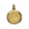 Diamond 0.30ct 2020 Full Sovereign Pendant In 10K and 22K Yellow Gold