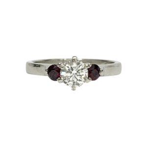 Ruby and Diamond 0.43ct Ring in Platinum