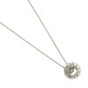 50cm Diamond 0.40ct Pendant in 10K White Gold and Necklace In 18K White Gold