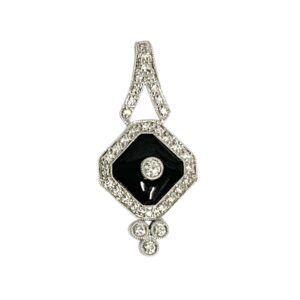 Diamond 0.33ct Pendant In 18K White Gold