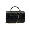 Chanel Quilted Lambskin Mini Rectangular Flap With Top Handle Bag