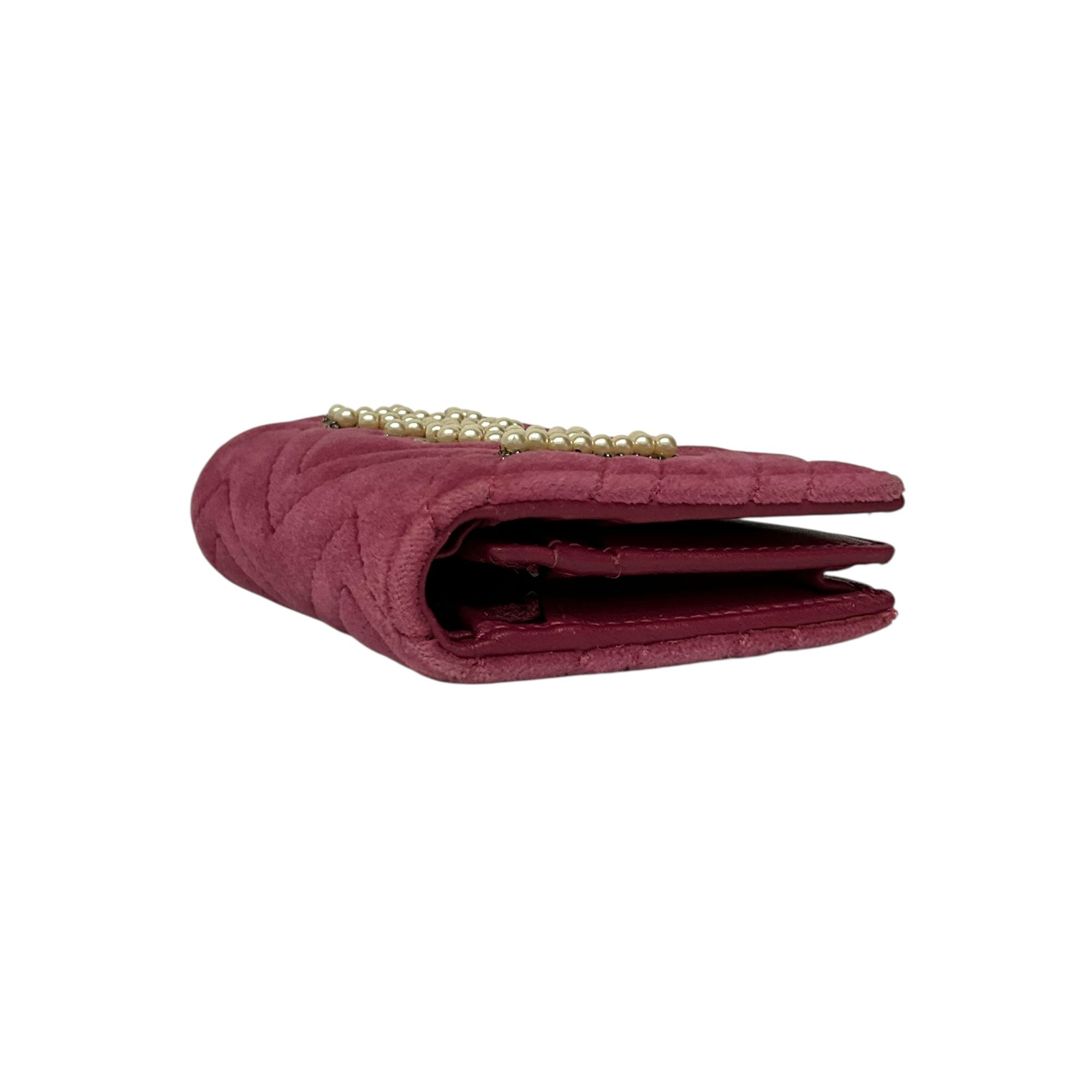 IMG_9174-Photoroom Gucci GG Marmont Love Velvet Card Case Wallet