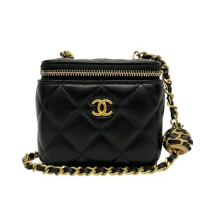 Chanel Quilted Lambskin Mini Vanity Bag
