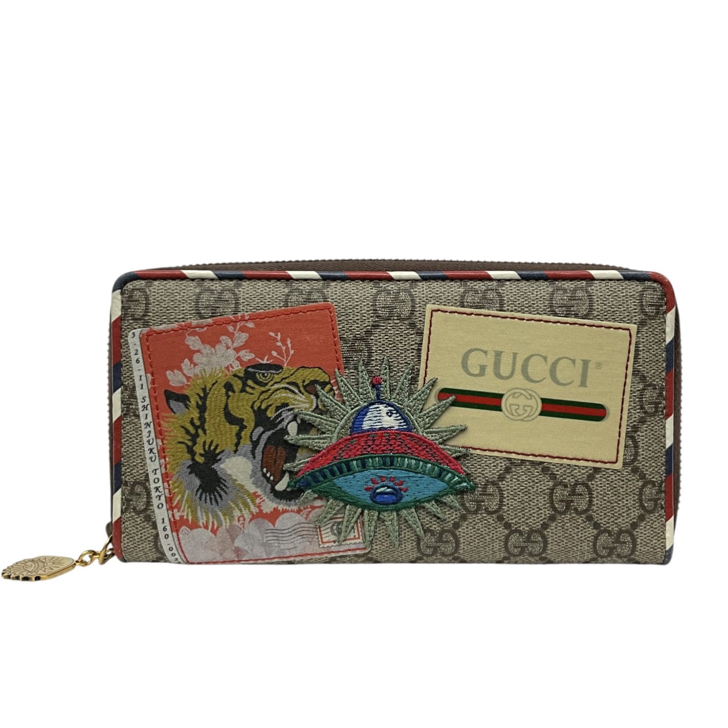 IMG_9643-Photoroom Gucci GG Supreme Courrier Zip Around Wallet