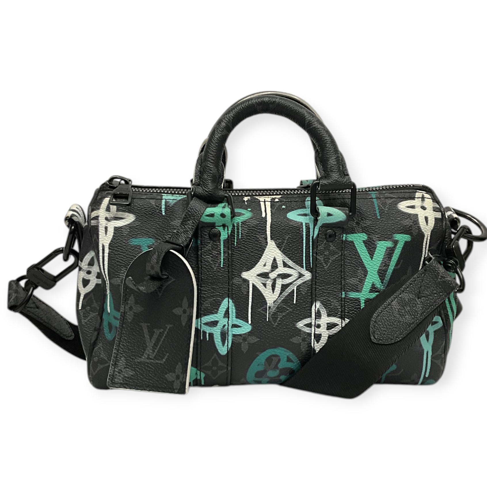 IMG_9988-Photoroom Louis Vuitton Monogram Eclipse Graffiti Keepall Bandouliere 25